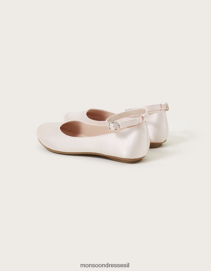 הַנעָלָה Monsoon דירות בלרינה מסאטן וָרוֹד ילדה HTJ0TZ2326