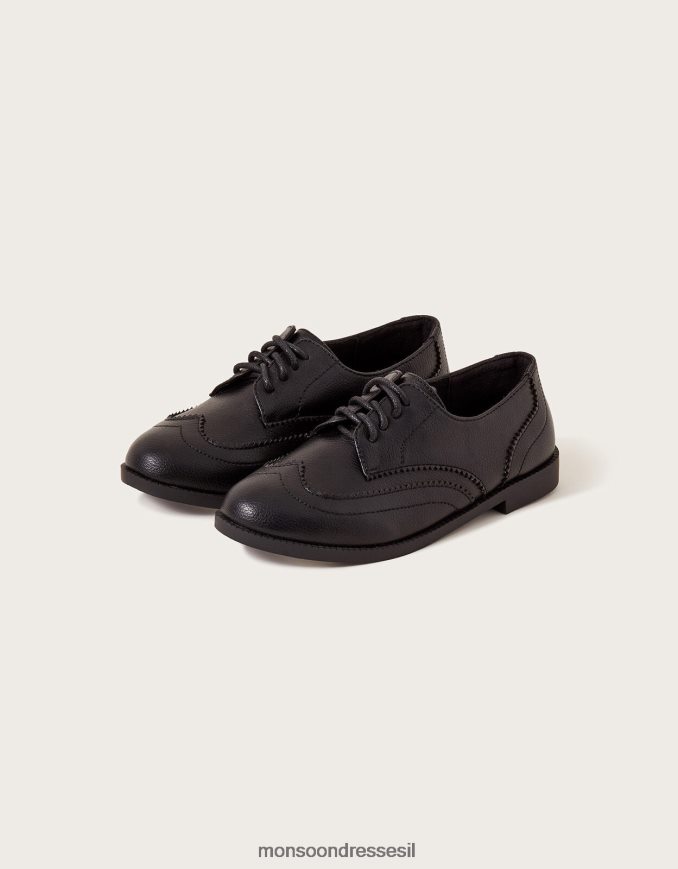 הַנעָלָה Monsoon נעלי ברוג שחורות שָׁחוֹר יֶלֶד HTJ0TZ2341