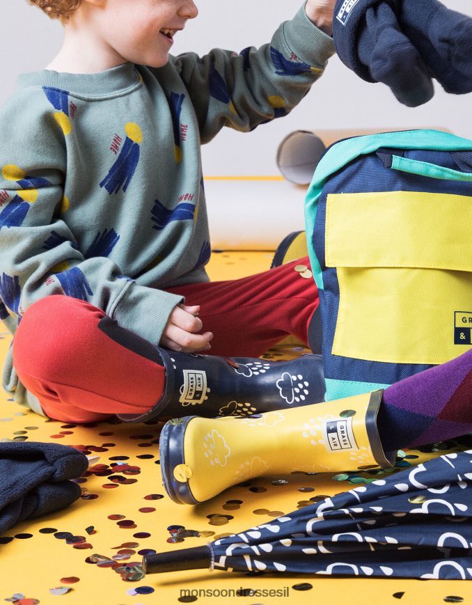 הַנעָלָה Monsoon סביונים החושפים צבעי דשא ואוויר כחול (צי) יְלָדִים HTJ0TZ2348