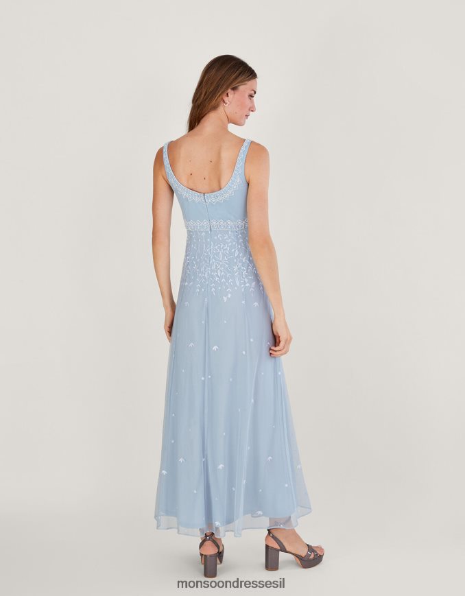 הַלבָּשָׁה Monsoon שמלת מקסי רקומה של יוג'ין ענן נשים HTJ0TZ234