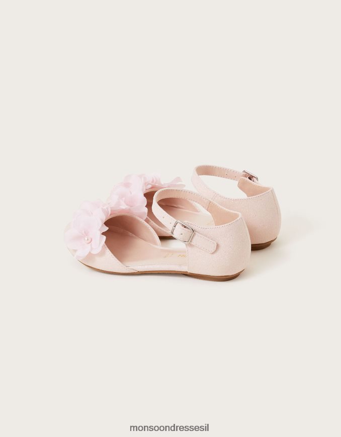 הַנעָלָה Monsoon דירות בלרינה דו-חלקית של פרח וָרוֹד ילדה HTJ0TZ2355