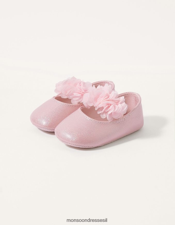 הַנעָלָה Monsoon נעלי קורז' שימר וָרוֹד יְלָדִים HTJ0TZ2360