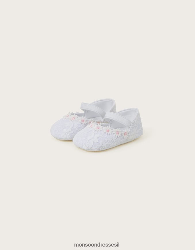 הַנעָלָה Monsoon נעלי תחרה לתינוק דייזי שֶׁנהָב יְלָדִים HTJ0TZ2363