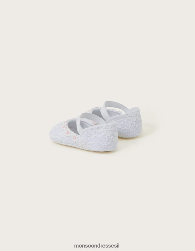 הַנעָלָה Monsoon נעלי תחרה לתינוק דייזי שֶׁנהָב יְלָדִים HTJ0TZ2363