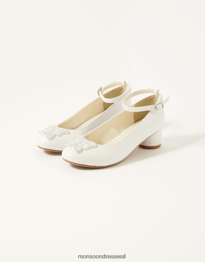 הַנעָלָה Monsoon נעלי עקב פרפר מנצנץ יהלומי שֶׁנהָב ילדה HTJ0TZ2369