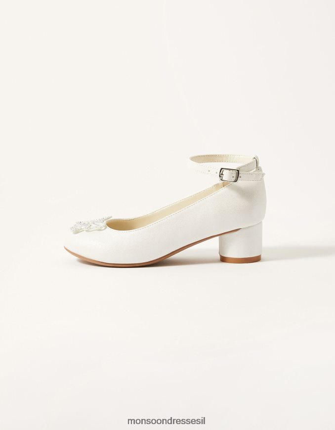 הַנעָלָה Monsoon נעלי עקב פרפר מנצנץ יהלומי שֶׁנהָב ילדה HTJ0TZ2369