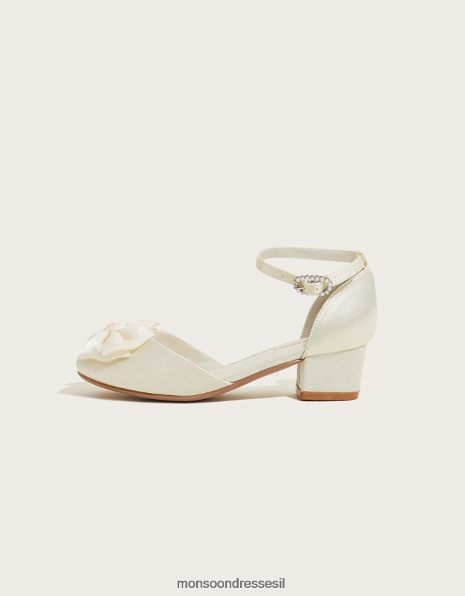 הַנעָלָה Monsoon נעלי עקב של קאלי סאטן בשני חלקים שֶׁנהָב ילדה HTJ0TZ2373