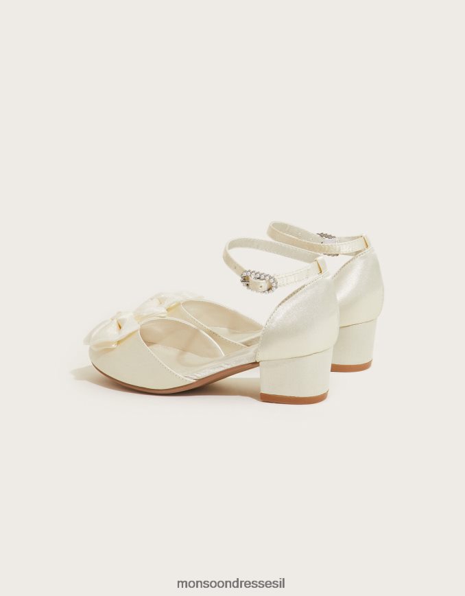 הַנעָלָה Monsoon נעלי עקב של קאלי סאטן בשני חלקים שֶׁנהָב ילדה HTJ0TZ2373