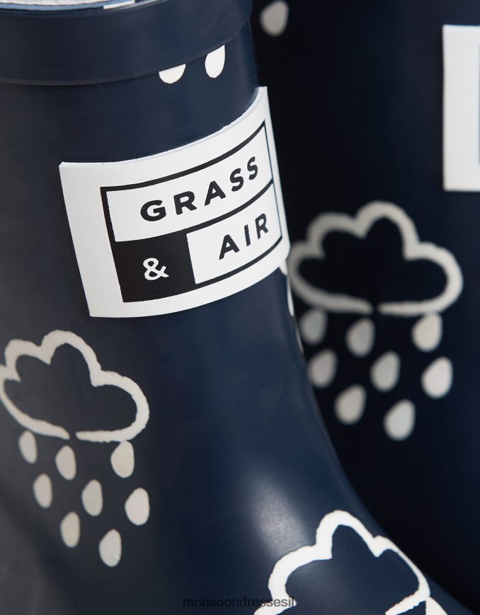 הַנעָלָה Monsoon גרביים כחולים חושפני צבע של דשא ואוויר כחול (צי) יְלָדִים HTJ0TZ2374