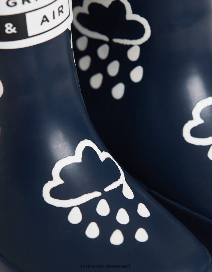 הַנעָלָה Monsoon גרביים כחולים חושפני צבע של דשא ואוויר כחול (צי) יְלָדִים HTJ0TZ2374