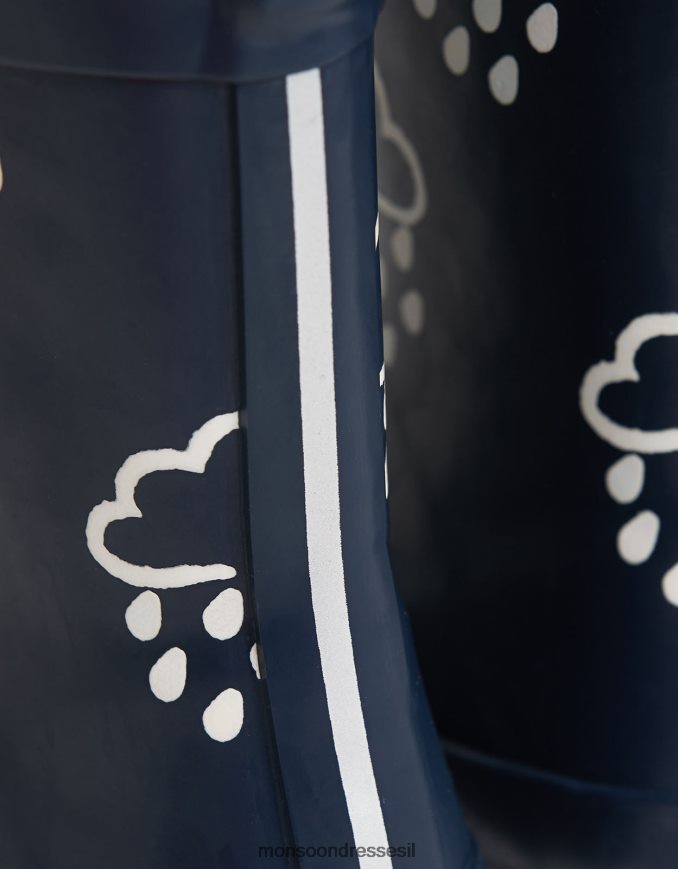 הַנעָלָה Monsoon גרביים כחולים חושפני צבע של דשא ואוויר כחול (צי) יְלָדִים HTJ0TZ2374