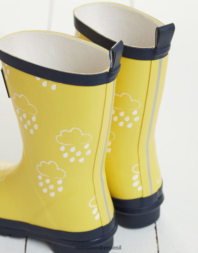 הַנעָלָה Monsoon דשא ואוויר ג'וניורים חושפי צבע צהובים צהוב יְלָדִים HTJ0TZ2403