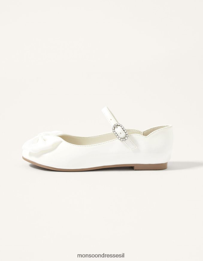 הַנעָלָה Monsoon קאלי פטנט דירות בלרינה שֶׁנהָב ילדה HTJ0TZ2405