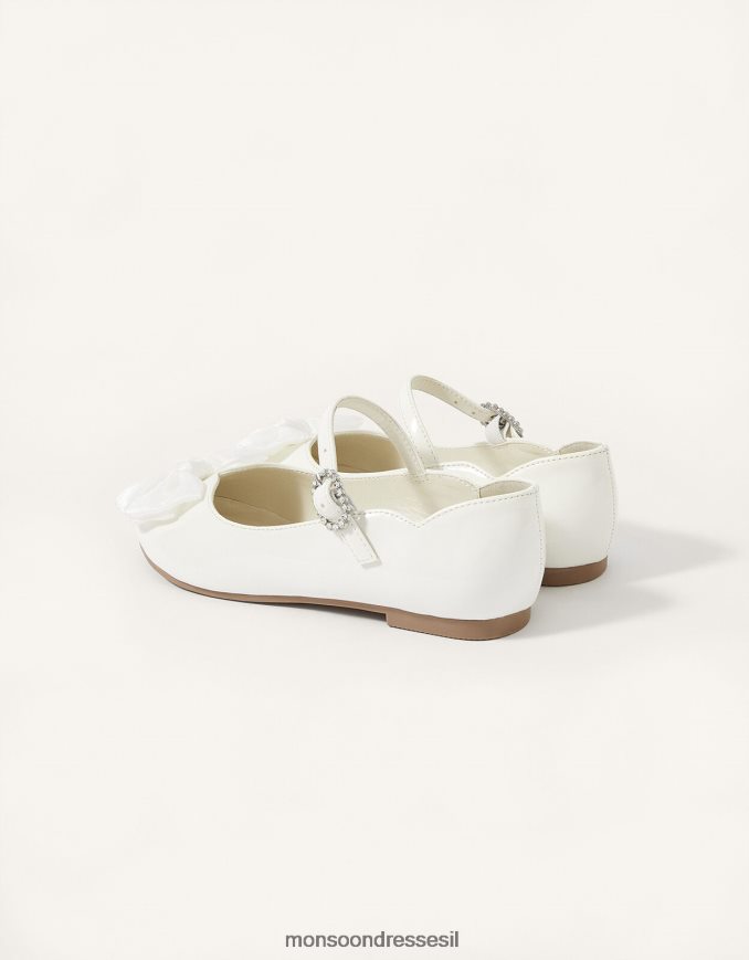 הַנעָלָה Monsoon קאלי פטנט דירות בלרינה שֶׁנהָב ילדה HTJ0TZ2405