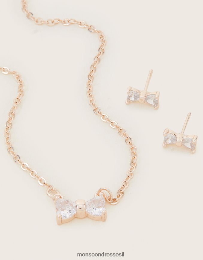 אבזר Monsoon סט תכשיטי קשת זרקוני אופנה ילדה HTJ0TZ2410