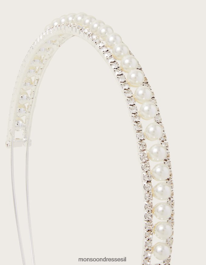 אבזר Monsoon סרט לשושבינה פרל יהלומי מסוגנן ילדה HTJ0TZ2411