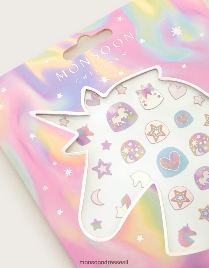 אבזר Monsoon מדבקות ציפורניים חד קרן מְעוּדָן יְלָדִים HTJ0TZ2423