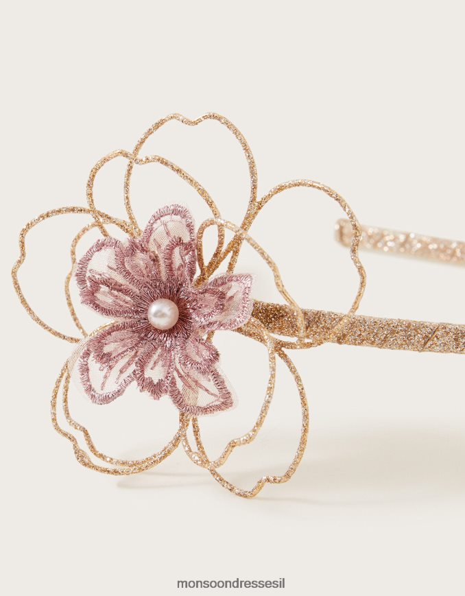 אבזר Monsoon סרט פרח חוט תחרה אופנה ילדה HTJ0TZ2424