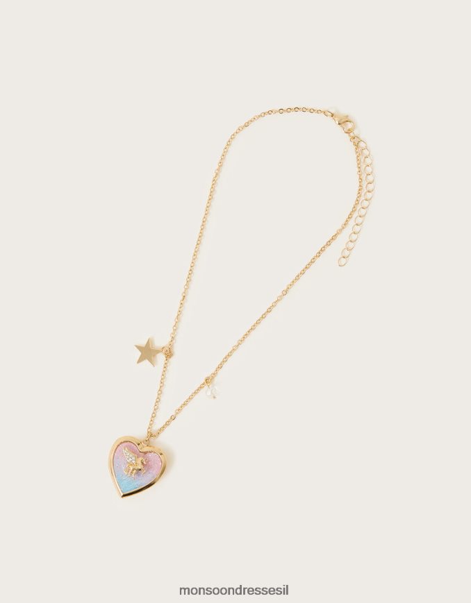 אבזר Monsoon שרשרת תליון חד קרן קוסמית אופנה ילדה HTJ0TZ2426