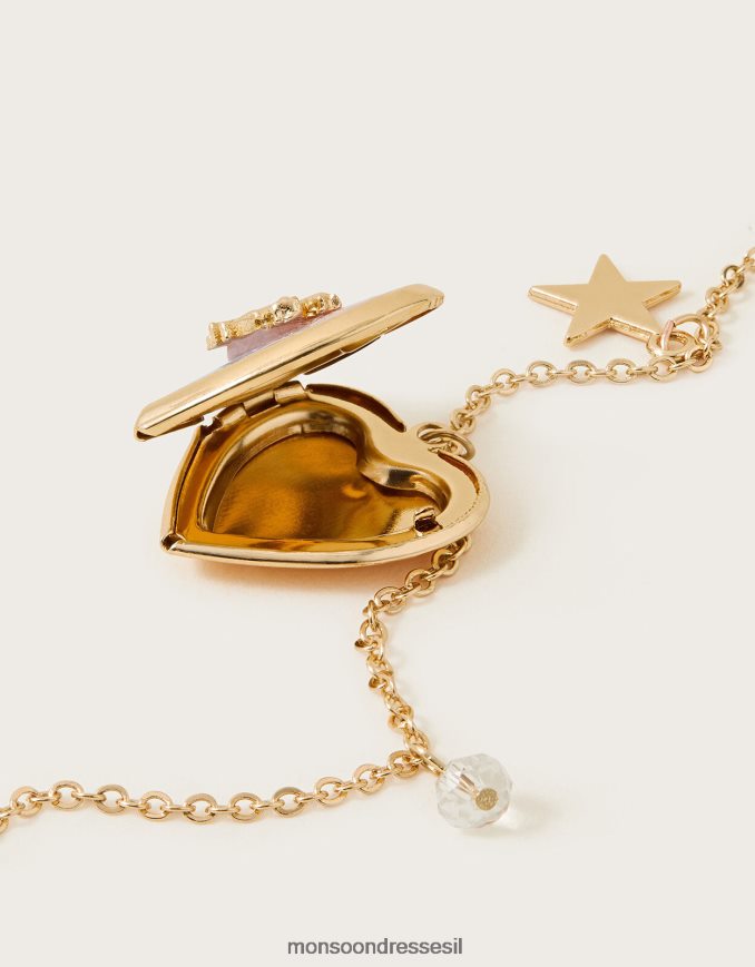 אבזר Monsoon שרשרת תליון חד קרן קוסמית אופנה ילדה HTJ0TZ2426