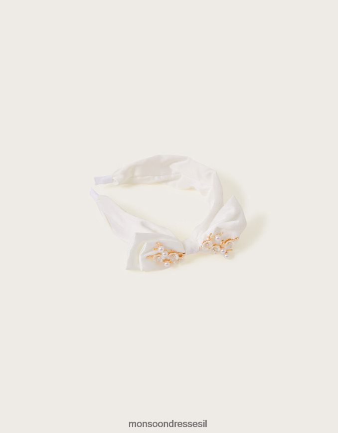 אבזר Monsoon סרט קשת פרח בהשראת וינטג' מְעוּדָן ילדה HTJ0TZ2427