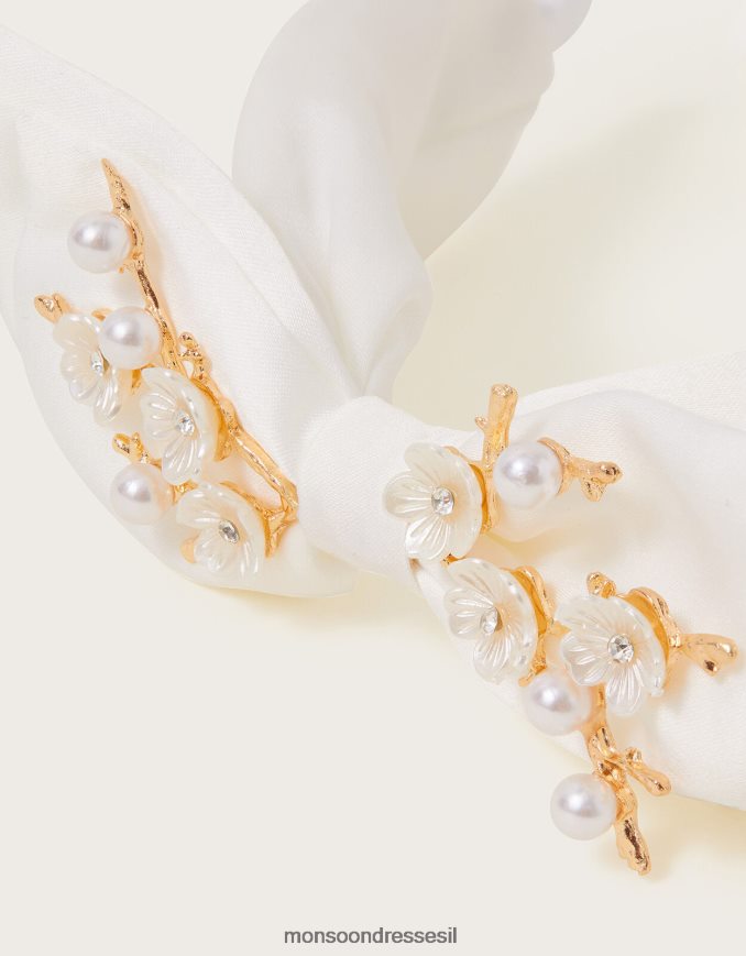 אבזר Monsoon סרט קשת פרח בהשראת וינטג' מְעוּדָן ילדה HTJ0TZ2427