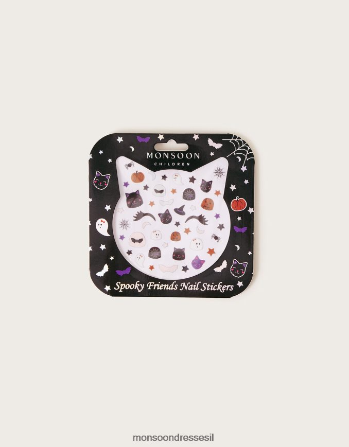אבזר Monsoon מדבקות ציפורניים מפחידות ליל כל הקדושים מְעוּדָן יְלָדִים HTJ0TZ2430