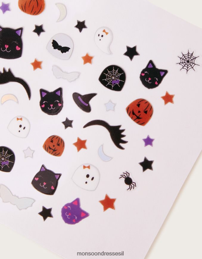 אבזר Monsoon מדבקות ציפורניים מפחידות ליל כל הקדושים מְעוּדָן יְלָדִים HTJ0TZ2430