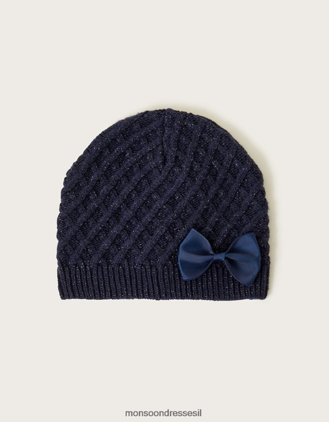 אבזר Monsoon כובע כפה בפרט קשת כחול (צי) יְלָדִים HTJ0TZ2432