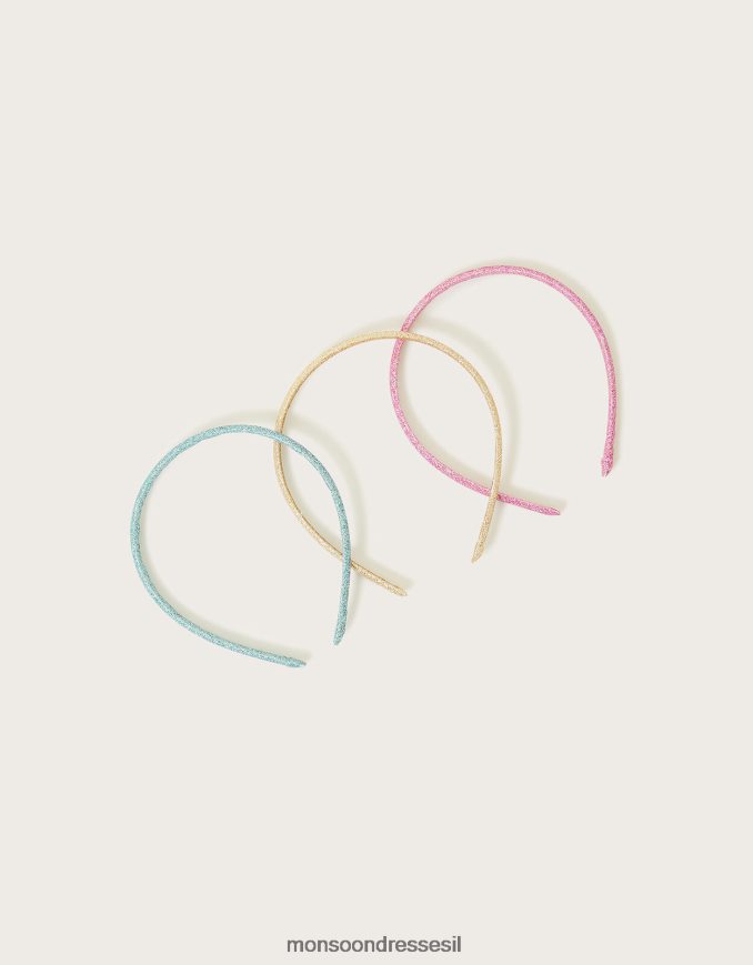 אבזר Monsoon סרטי קשת נצנצים סט של שלושה מסוגנן ילדה HTJ0TZ2441