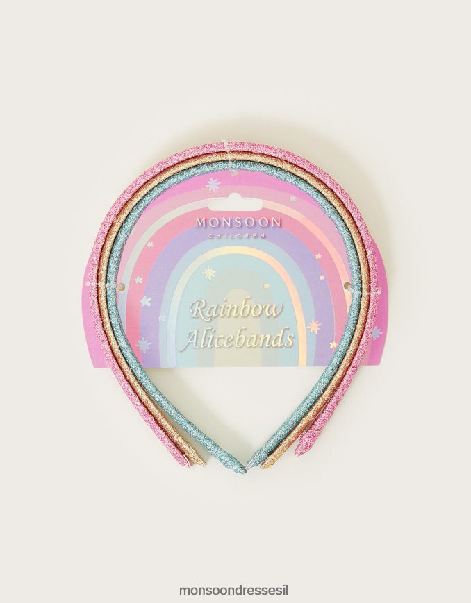 אבזר Monsoon סרטי קשת נצנצים סט של שלושה מסוגנן ילדה HTJ0TZ2441