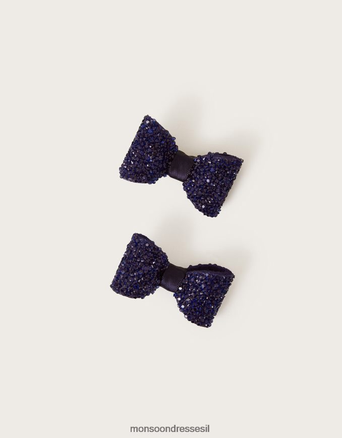 אבזר Monsoon אטבי שיער קשת מסנוורים סט של שניים מסוגנן ילדה HTJ0TZ2458