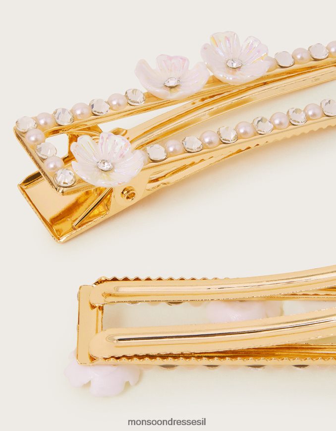 אבזר Monsoon קליפס שיער נוצץ סט של שניים מְעוּדָן ילדה HTJ0TZ2464