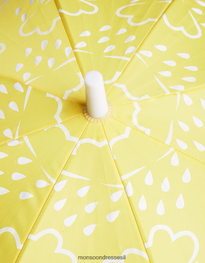 אבזר Monsoon מטריה חושפת צבעי דשא ואוויר צהוב יְלָדִים HTJ0TZ2478