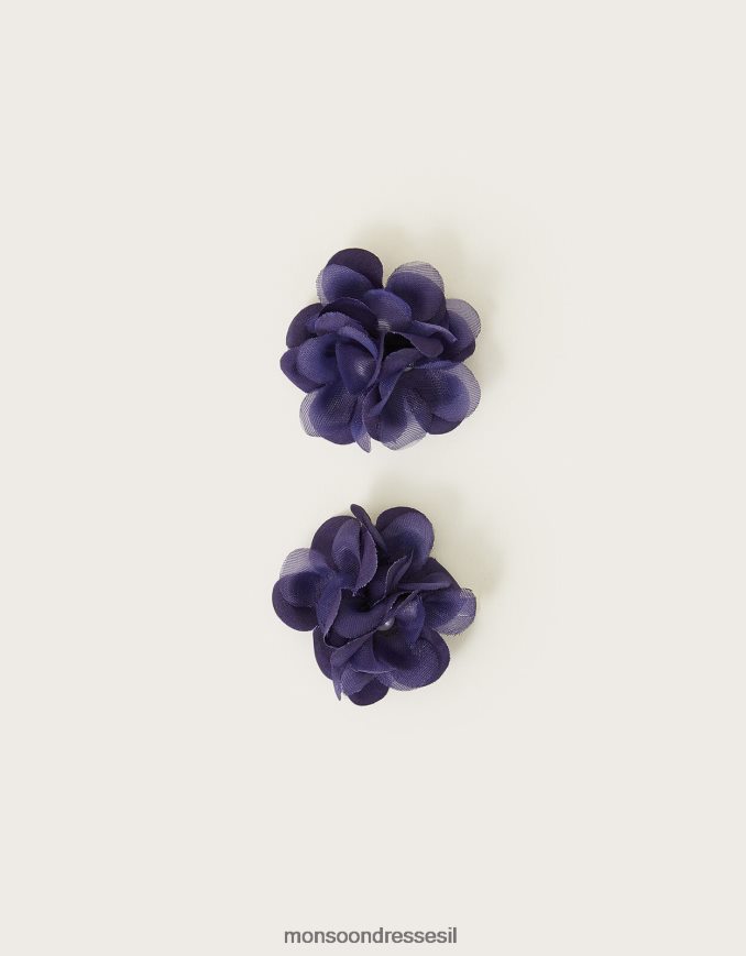 אבזר Monsoon קליפס שיער מקבץ פרח סט של שניים מסוגנן ילדה HTJ0TZ2479