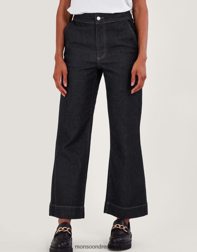 הַלבָּשָׁה Monsoon ג'ינס לארה עם רגל רחבה כחול (אינדיגו) נשים HTJ0TZ24