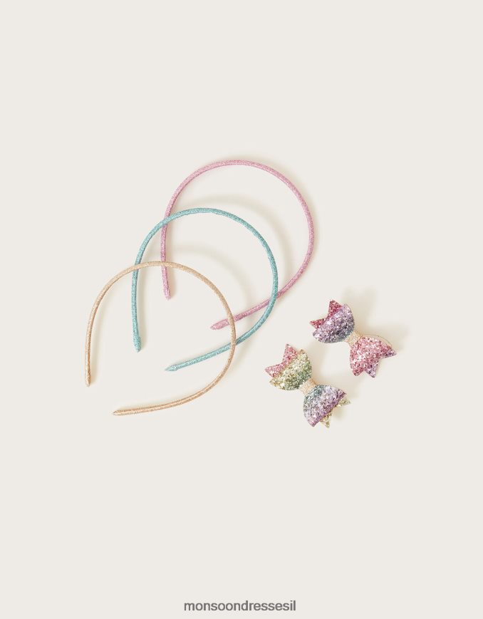 אבזר Monsoon סט שיער קשת בענן אופנה ילדה HTJ0TZ2504