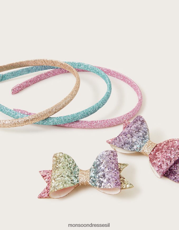 אבזר Monsoon סט שיער קשת בענן אופנה ילדה HTJ0TZ2504