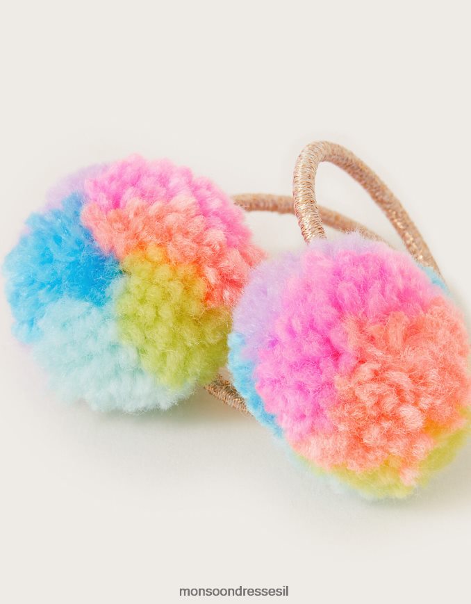 אבזר Monsoon סרטי שיער לקשת בענן, סט של שניים חַם ילדה HTJ0TZ2512