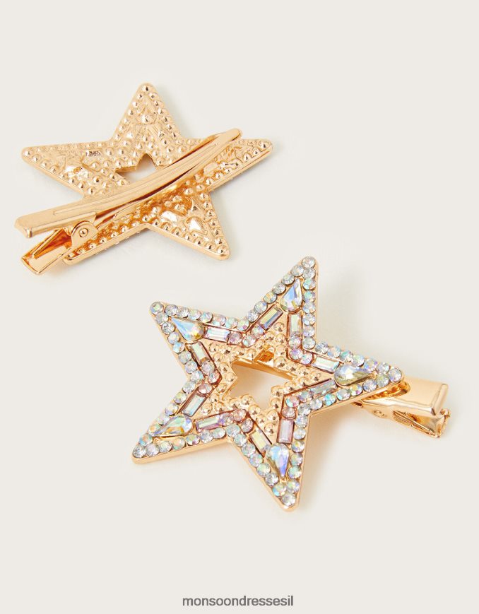 אבזר Monsoon סט קליפס נוצץ של סופרסטאר של שניים חַם ילדה HTJ0TZ2518