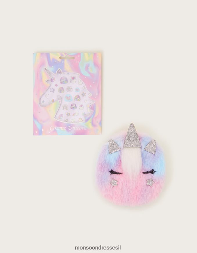 אבזר Monsoon מדבקות וארנק לציפורניים חד קרן מְעוּדָן יְלָדִים HTJ0TZ2523