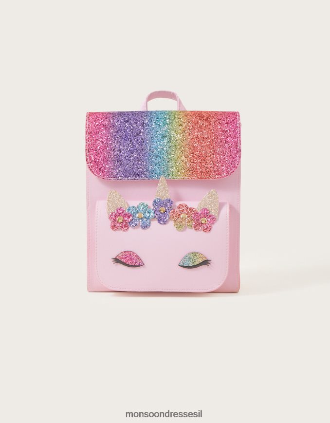 אבזר Monsoon תיק גב חד קרן קשת בענן מסוגנן ילדה HTJ0TZ2525