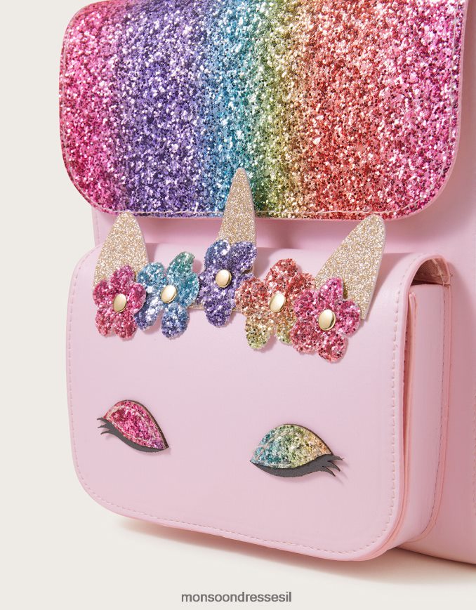 אבזר Monsoon תיק גב חד קרן קשת בענן מסוגנן ילדה HTJ0TZ2525