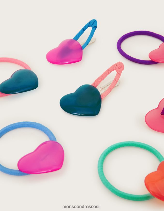 אבזר Monsoon סט שיער לב אוהב מסוגנן ילדה HTJ0TZ2530