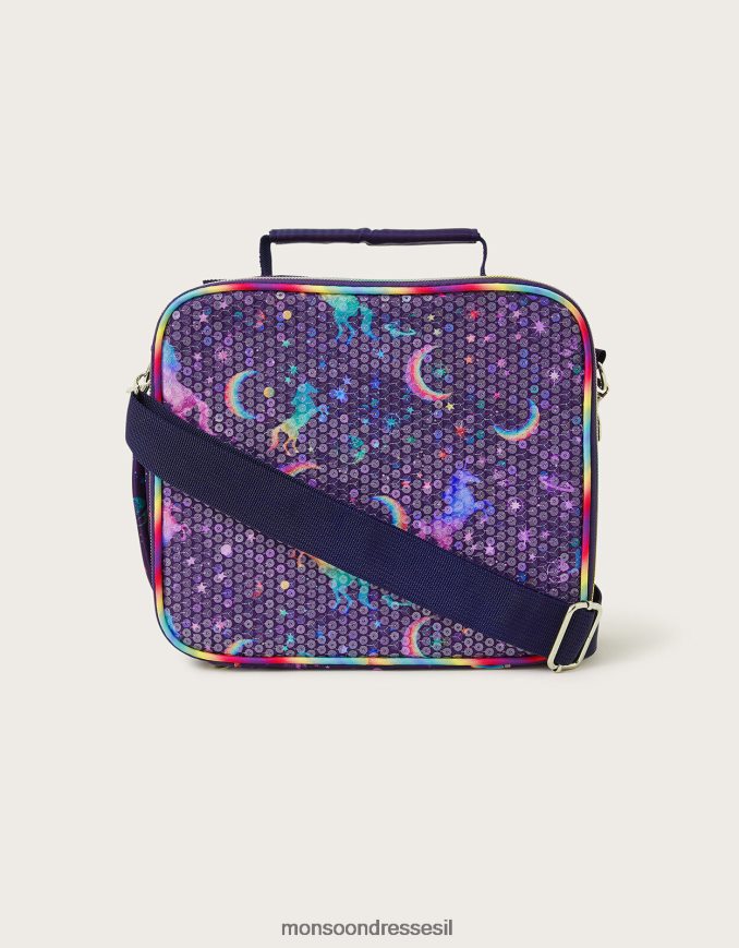 אבזר Monsoon תיק אוכל עם נצנצים של חד קרן אופנה ילדה HTJ0TZ2531