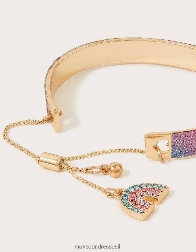 אבזר Monsoon צמיד שרוול אומבר קשת בענן חַם ילדה HTJ0TZ2533