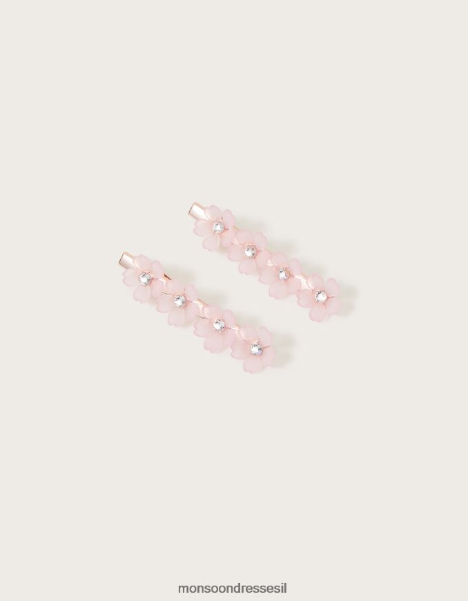 אבזר Monsoon אטבי שיער פרח יהלומים סט של שניים חַם ילדה HTJ0TZ2542