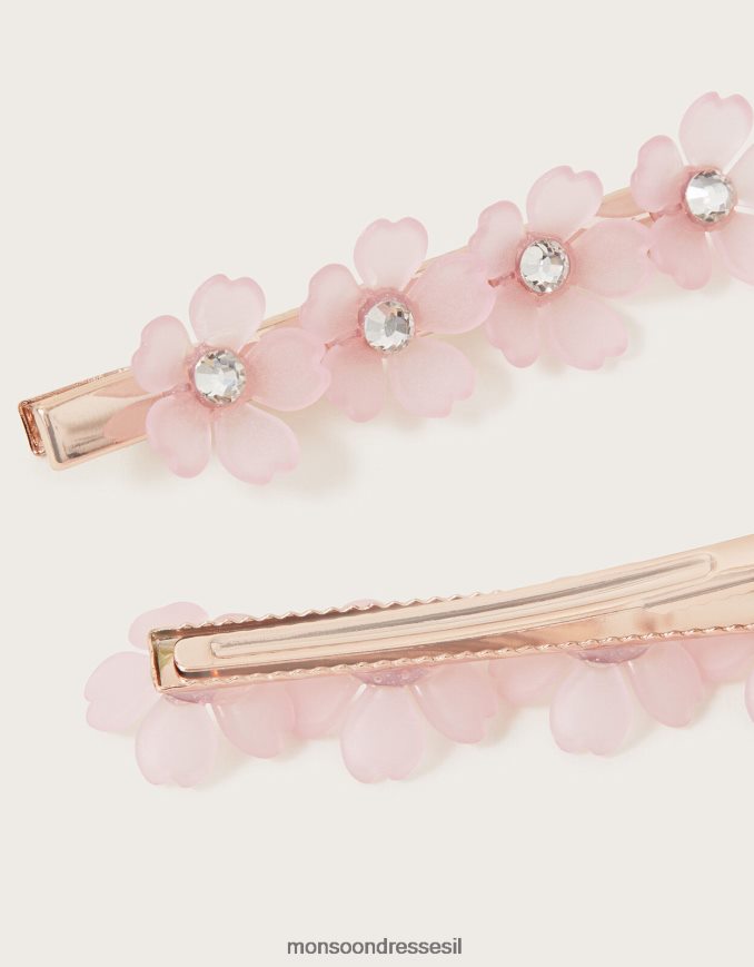 אבזר Monsoon אטבי שיער פרח יהלומים סט של שניים חַם ילדה HTJ0TZ2542