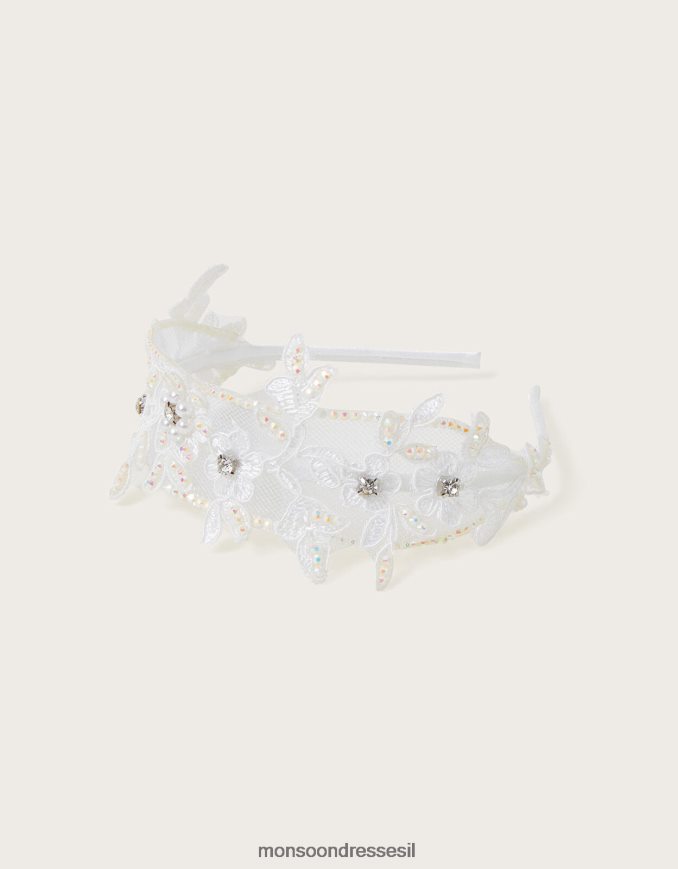 אבזר Monsoon סרט שושבינה מעוטר פרחוני מסוגנן ילדה HTJ0TZ2544