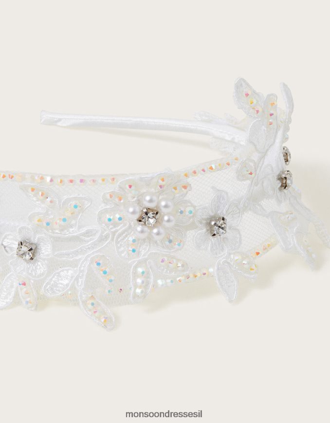 אבזר Monsoon סרט שושבינה מעוטר פרחוני מסוגנן ילדה HTJ0TZ2544